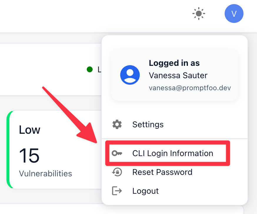 CLI Login Information