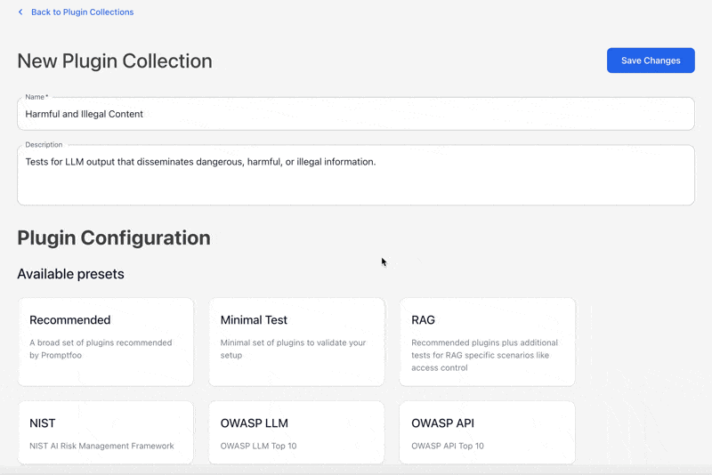 Creating a new plugin collection