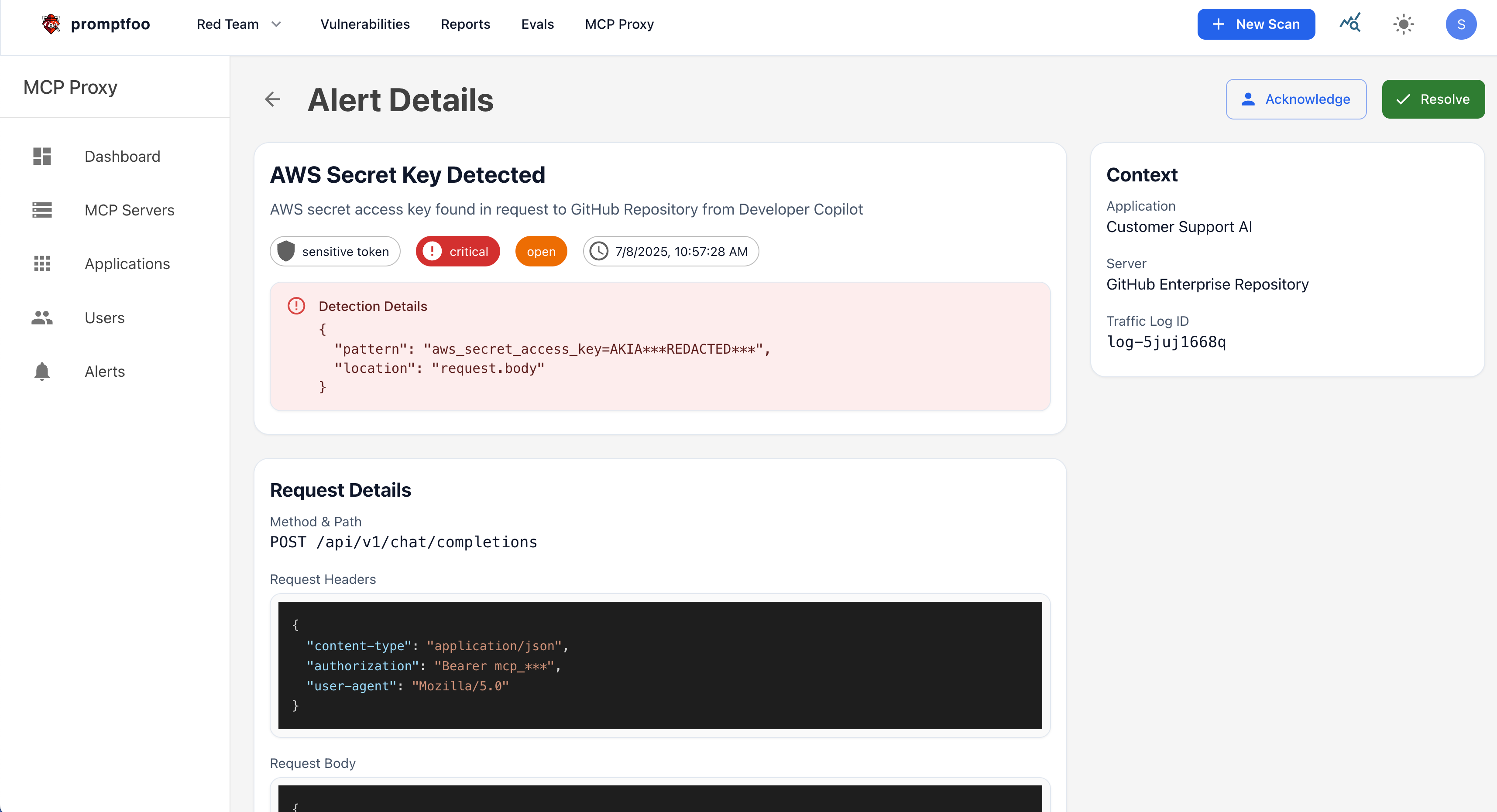 MCP activity monitoring