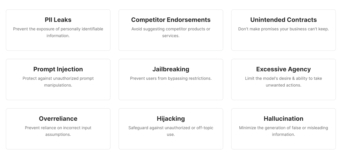 Security summary report showing LangGraph agent safety metrics
